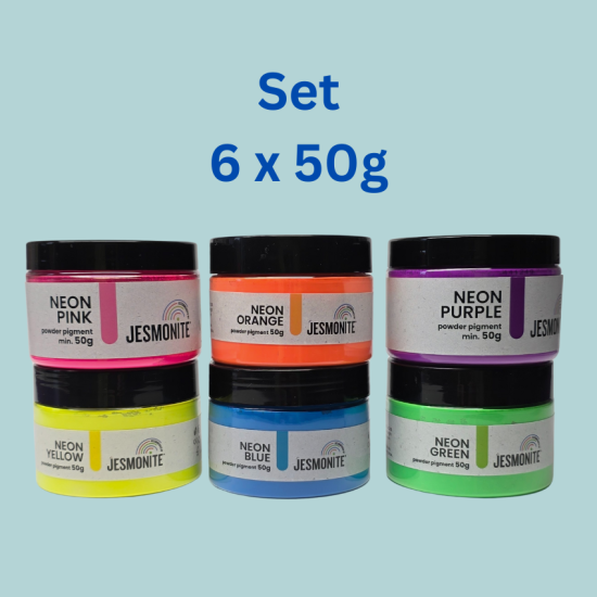 Jesmonite NEON Pigment Pulver 6 x 50g
